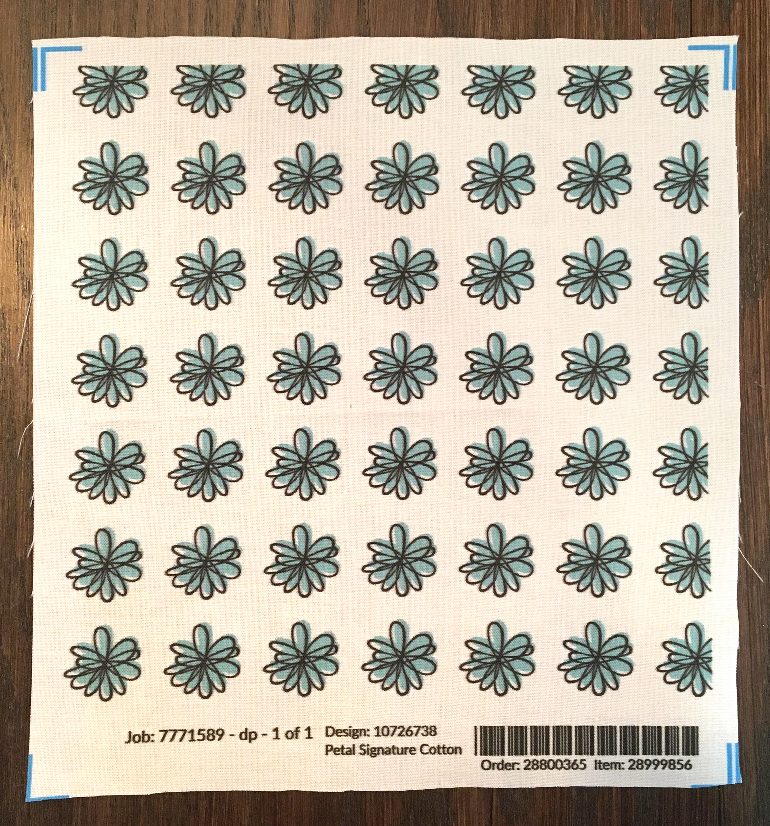 photo of printed swatch