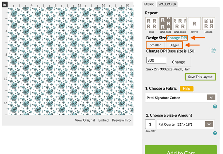 Calculating fabric sizes: meters, yards, inches and Fat Quarters