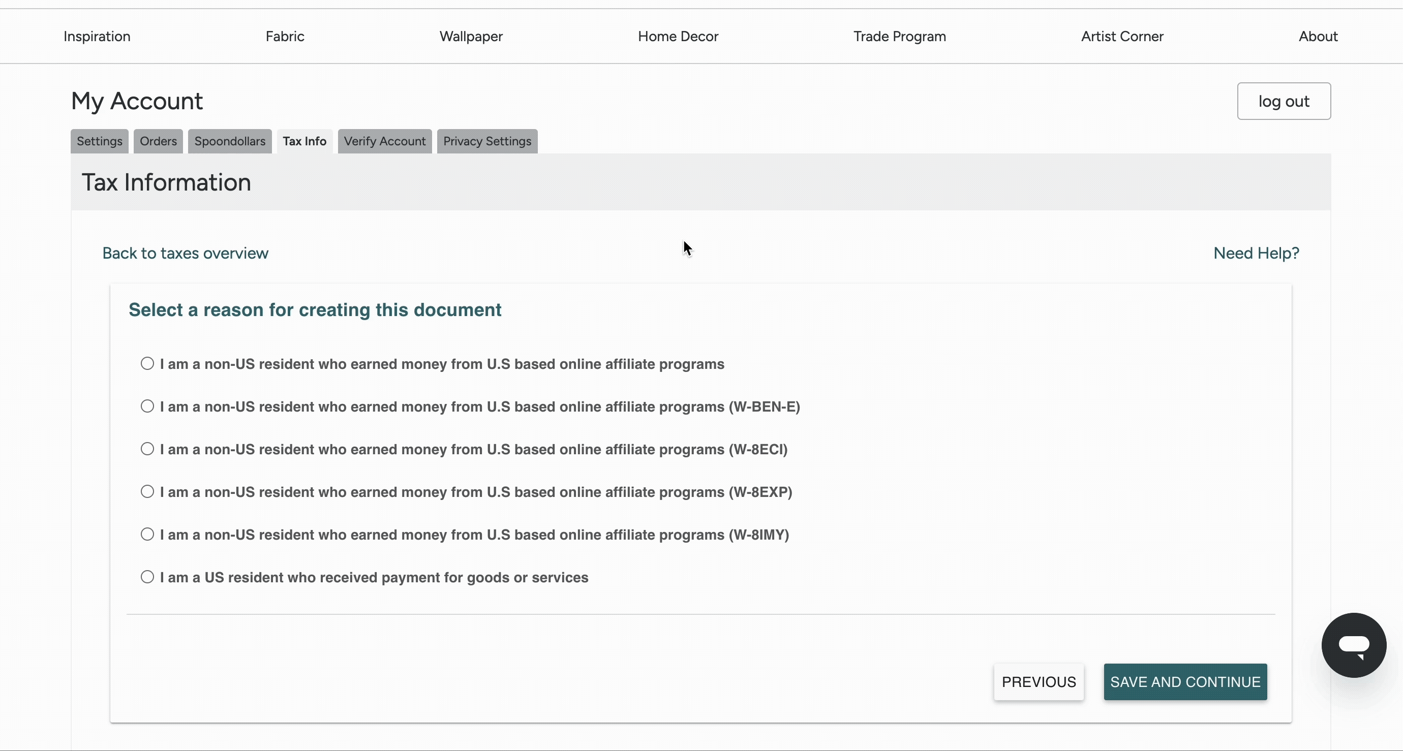 2 ADOBE W-8BEN selection.gif