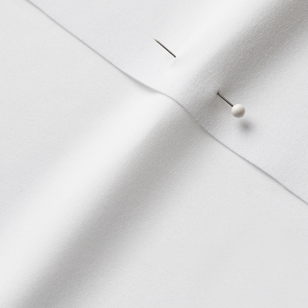 Close up of unprinted white sport lycra fabric