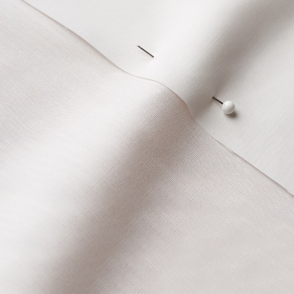 close up of unprinted cotton poplin