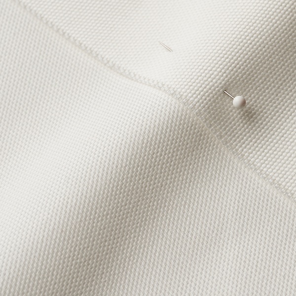 close up of unprinted cypress cotton canvas