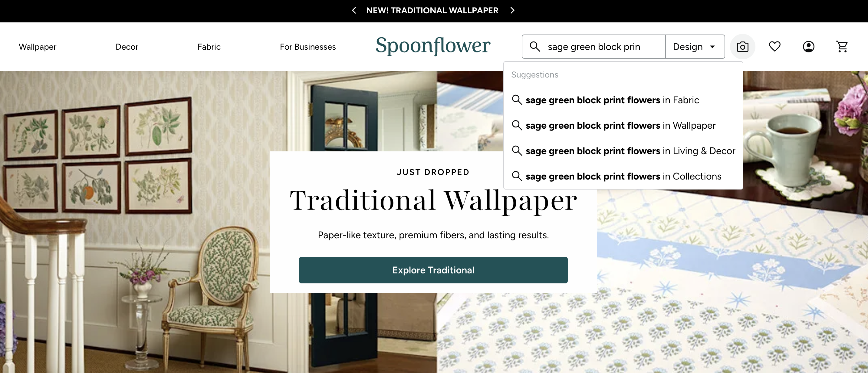 spoonflower home page