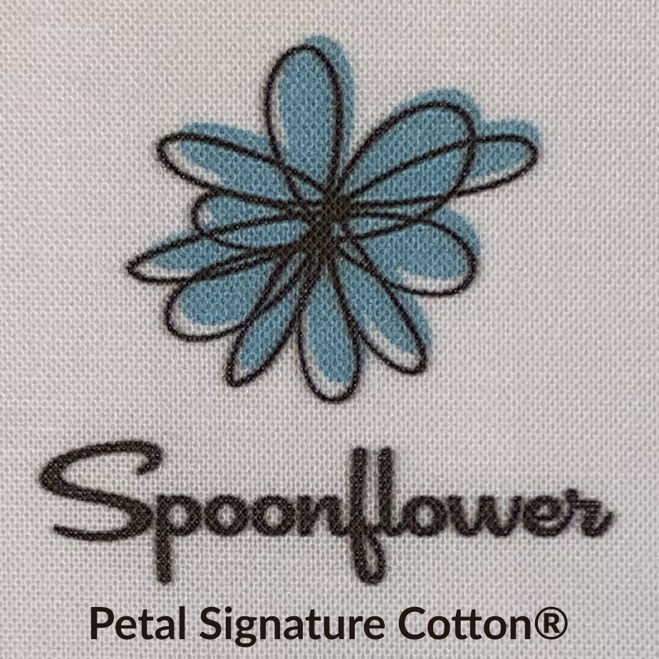 Spoonflower Logo Printed on Petal Signature Cotton